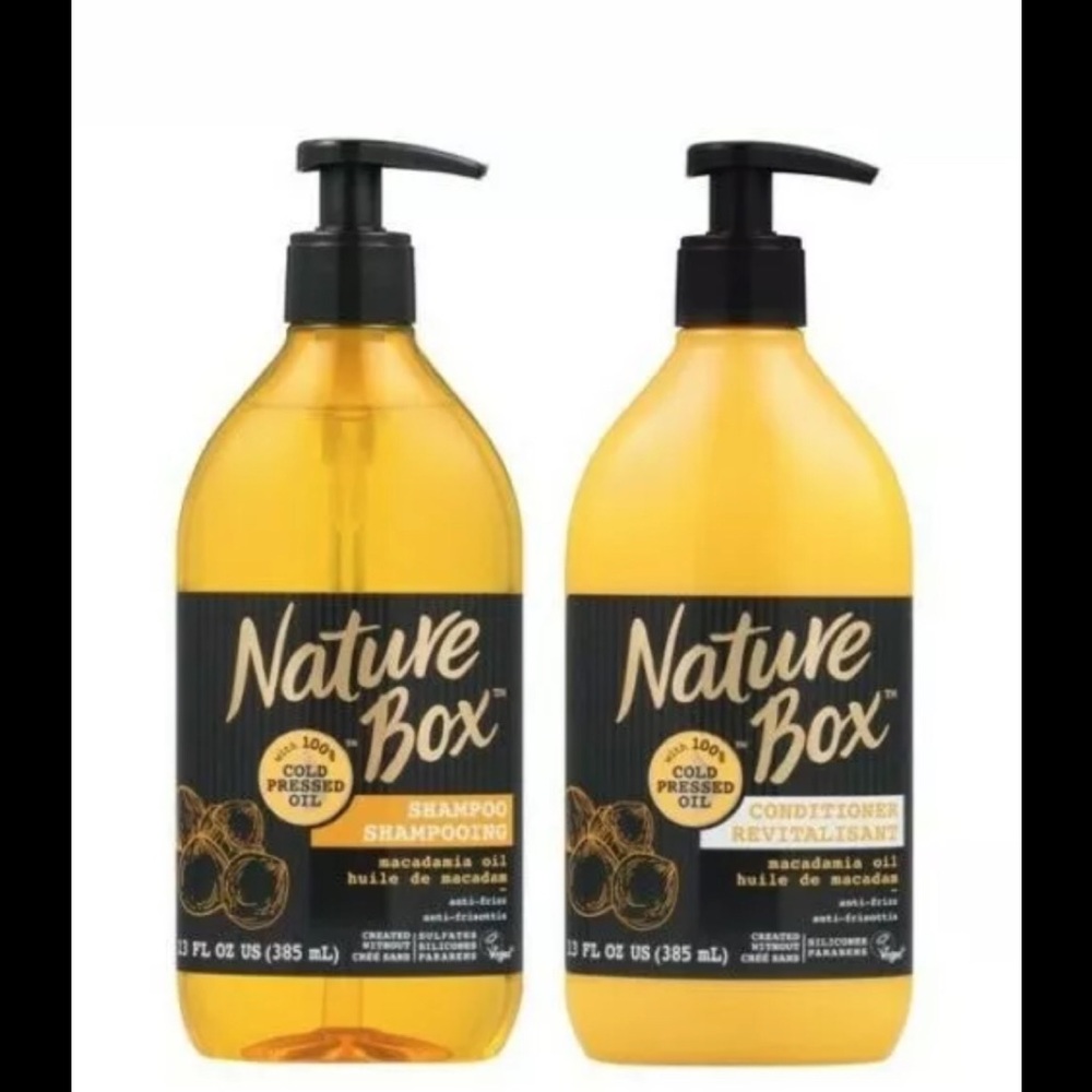 2 13oz Nature Box Anti Frizz Shampoo & Conditioner